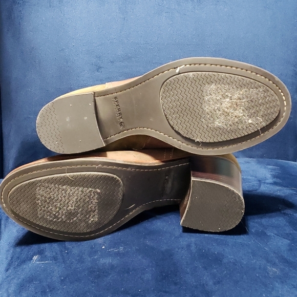 Sperry Ambrose green and brown leather bootie - Picture 6 of 9